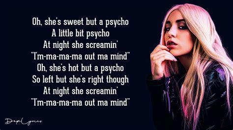 ava max - sweet but psycho|sweet but psycho ava max lyrics.